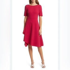 Eliza J side ruffle A-line dress
